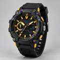 Black and Yellow Sport Watch